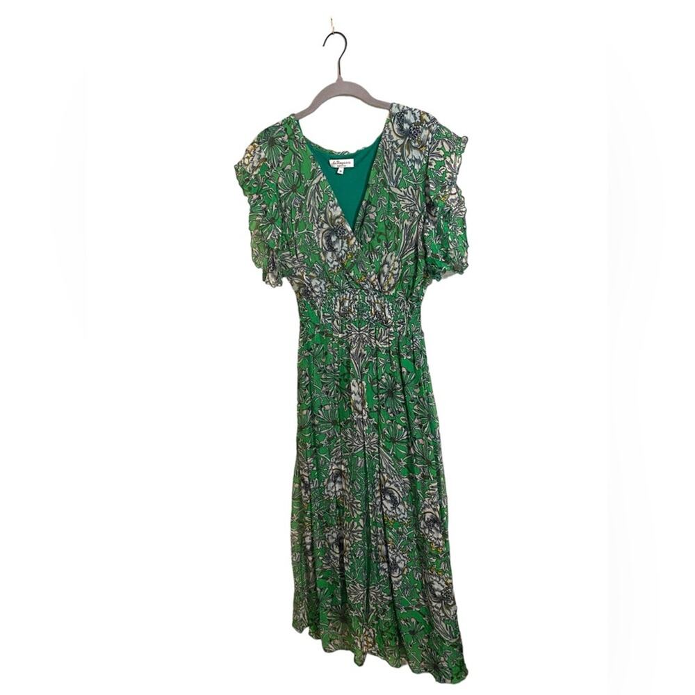 Green Floral Maxi Dress